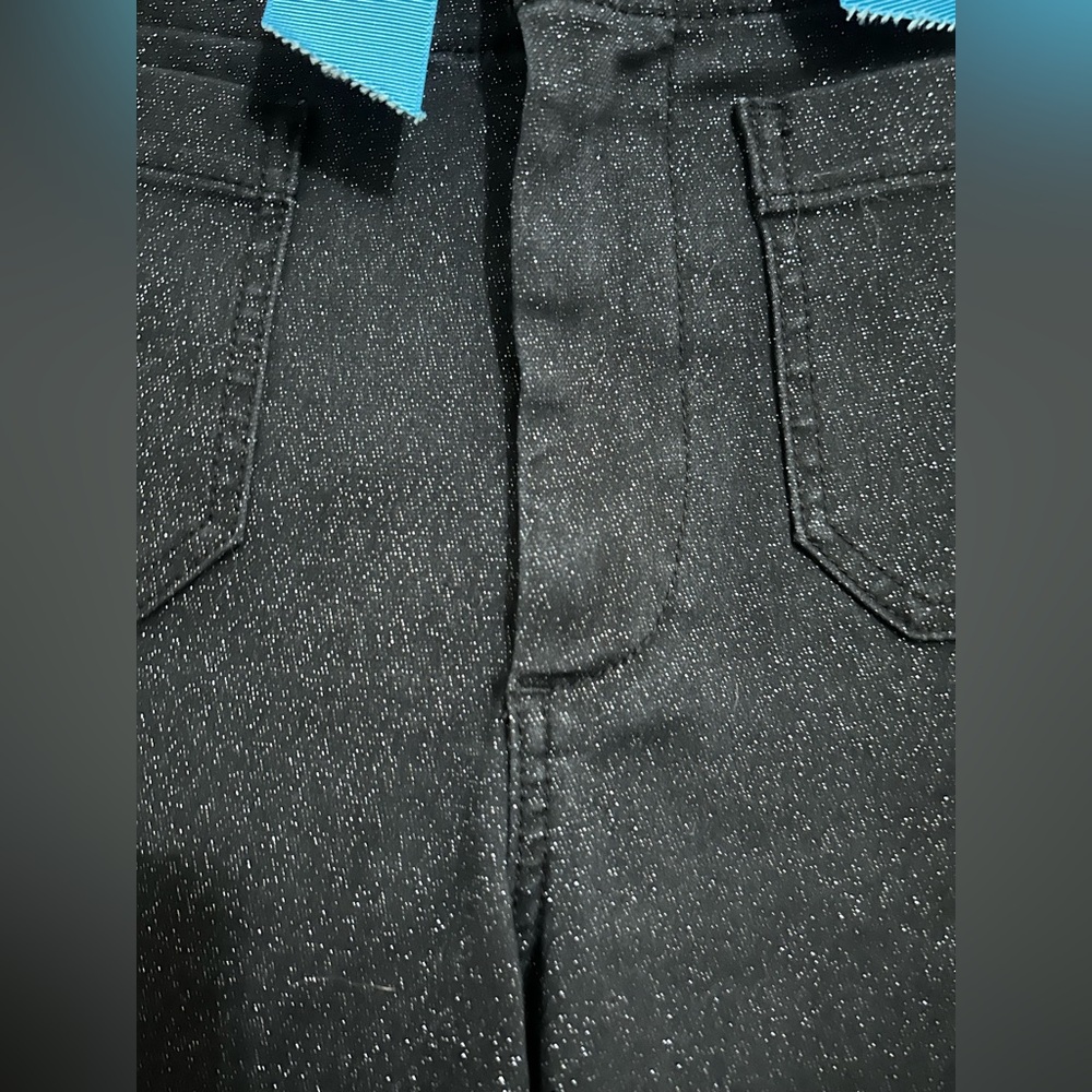 Anthropologie The Colette Cropped Wide Leg Jean: The Sparkle Denim Jeans NWT! - Picture 6 of 16